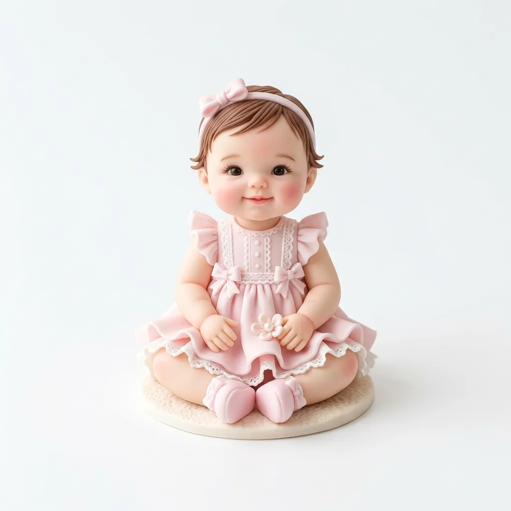 Boneca Menina Cake Topper