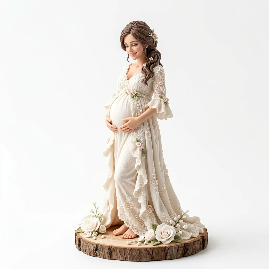 Figura Mãe Grávida Jessy Cakes