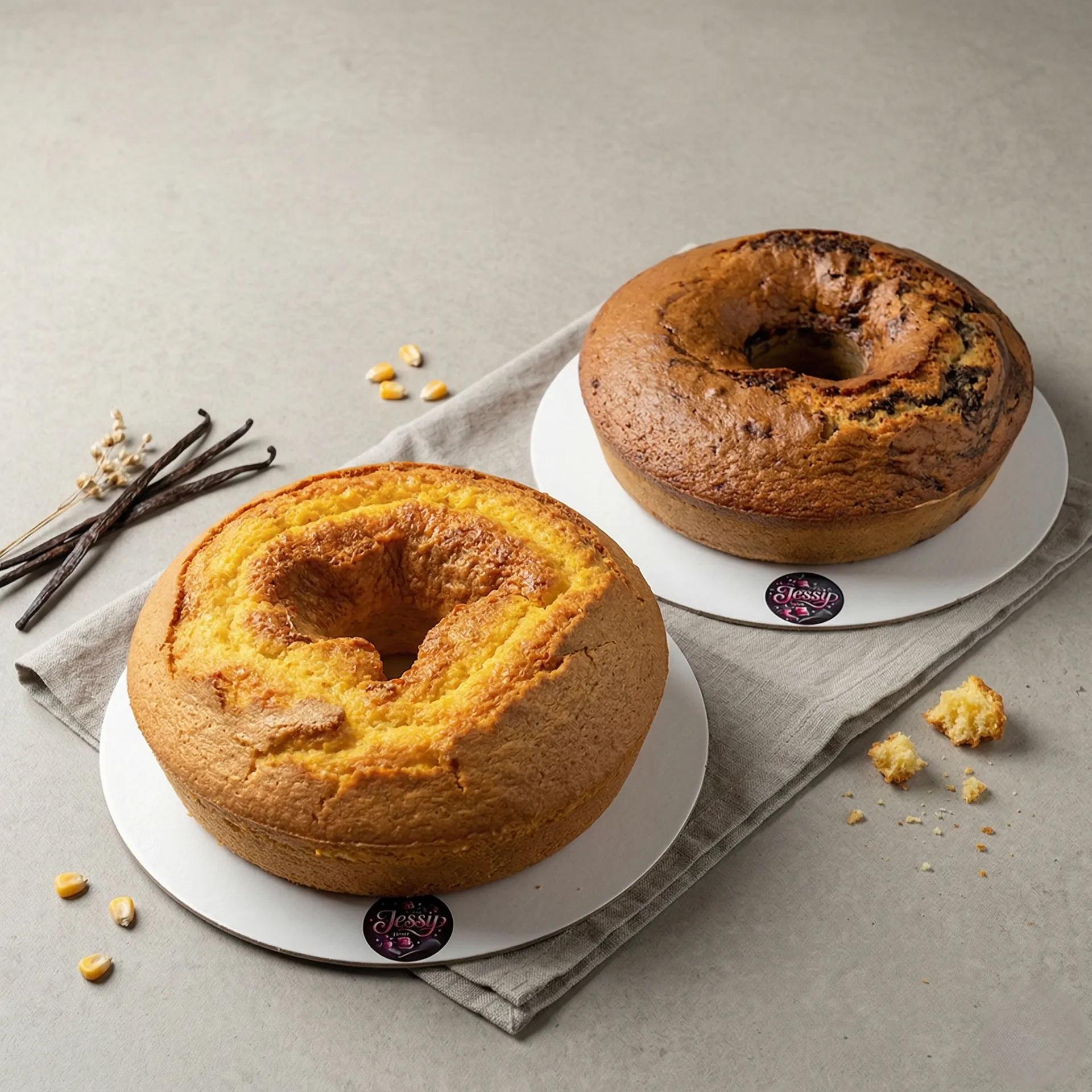 Bolos de iogurte e mármore artesanais no Luxemburgo