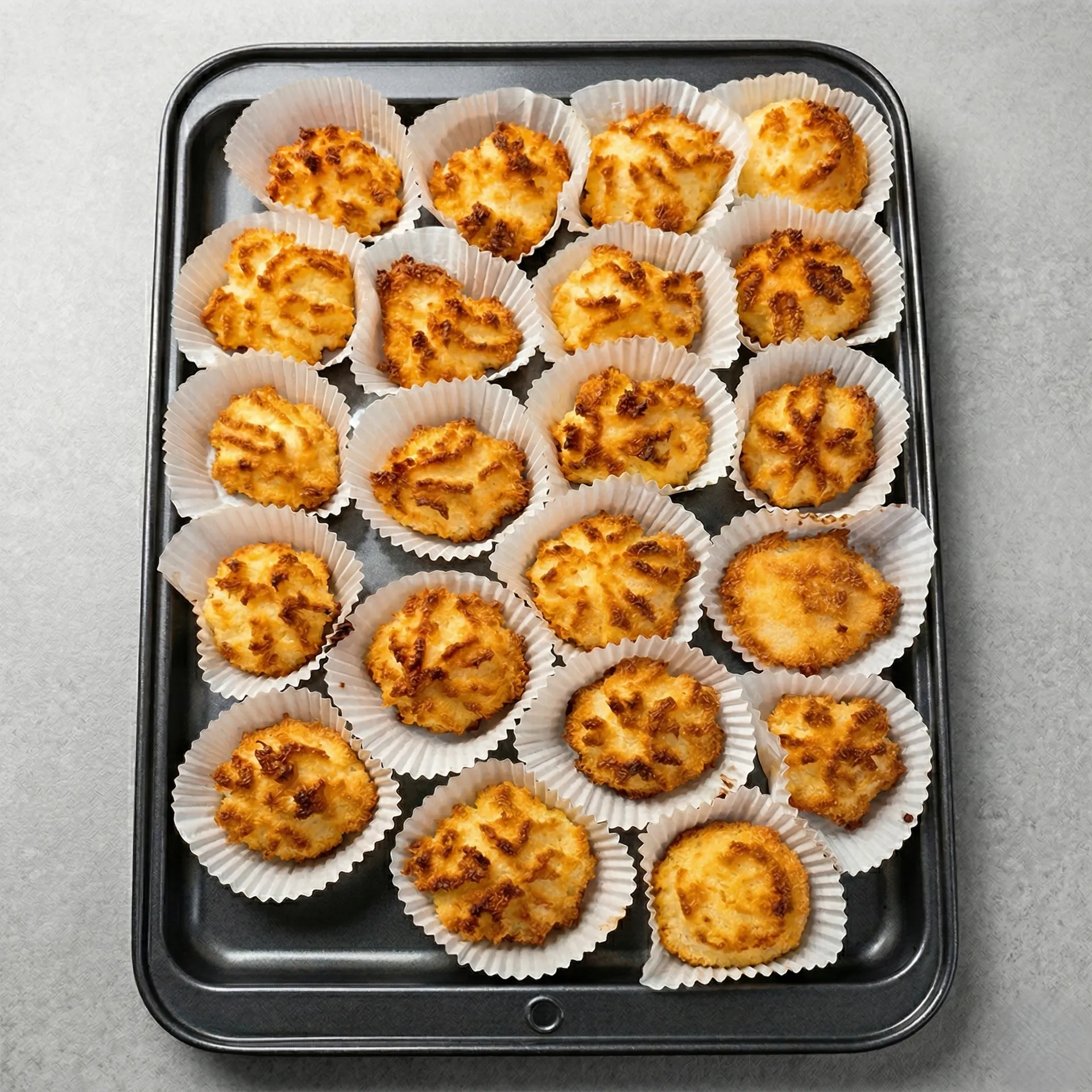 Bolinhos de coco tradicionais no Luxemburgo